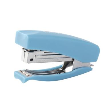 Imagem de Eacam Grampeador Portátil de Grande Abertura Com Profundidade de Alimentação de Papel de 58 Mm, Slot de Grampo de 100 Unidades, Design Todo Em Metal, Portátil para Escritório, Escola (Azul)