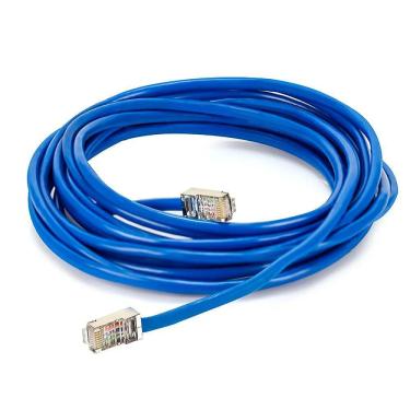 Imagem de Cabo De Rede Blindado Cat5e Com Rj45 Azul - 35 Metros