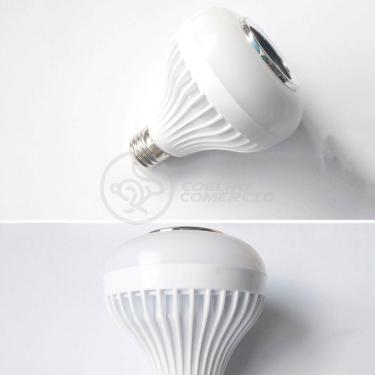 Imagem de Lâmpada Led 12W E27 Rgb Colorida Com Caixa De Som