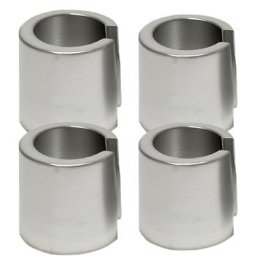 Imagem de UHANBUT 4 peças de calços de terminal de bateria de carro, adaptadores de terminal de terminal de bateria automotiva para positivos e negativos, mangas catódicas de ânodo de chumbo puro, acessórios