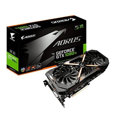 Imagem de Gigabyte Placa gráfica GeForce GTX 1080 Ti 11GB da AORUS GV-N108TAORUS-11GD