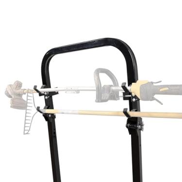 Imagem de Dasmiro Suporte de ferramentas de trator para ROPS, pacote com 2 acessórios para cortador de grama para armazenamento de ervas daninhas, pá, compatível com cortador de grama e trator de giro zero