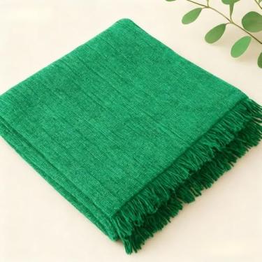 Imagem de Manta para Sofá 3,00 X1,80m / 2,40 X 1,80m / 2,10 X 1,20m Manta Sofa Gigante, Elegante e Atraente(POP-2,10x1,20 VERDE MESCLADO)