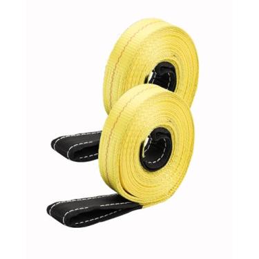 Imagem de AsgenoX Correias de elevação 5 cm, 3 m, 900 g, capacidade para 2 pacotes, alças de elevação e estilingue resistentes, cinta de recuperação de árvores, correia de guincho 5 cm x 10'