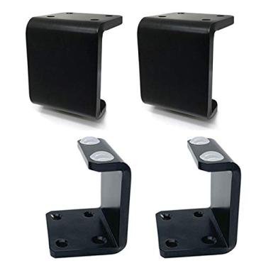 Imagem de SENNIAN Pernas de móveis de ferro espesso, 4 peças de pés de sofá de metal, pés de mesa de café tipo C, para cozinha, escritório, componente de móveis, peças de substituição de móveis (6 cm/2,4 pol.)