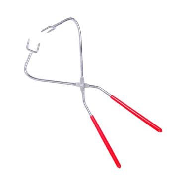 Imagem de Clipe vitrificado de cerâmica | Ferramentas de escultura de argila resistente | Pinça portátil para cadinho de derretimento de metal, alicate de frasco de aço inoxidável para escultura fina, escultura