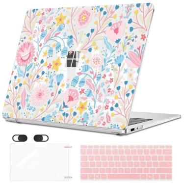 Imagem de Seanai Compatível com Microsoft Surface Laptop 13 polegadas capa Windows 11 Touchscreen Copilot + PC 2025 modelo 2095, capa rígida de plástico, capa de teclado, protetor de tela, capa para webcam