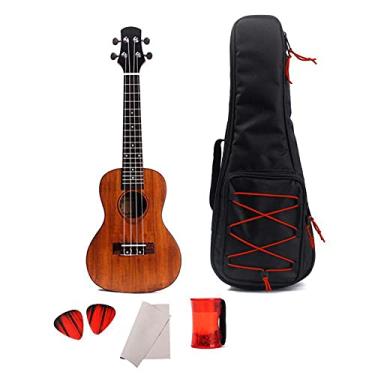 Imagem de Ukulele infantil 61 cm sólido 4 cordas ukulele concerto instrumento musical guitarra havaiana acessórios ukelele