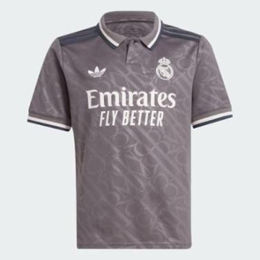 Imagem de Camisa Real Madrid Infantil Third 24/25 Adidas Masculina-Masculino