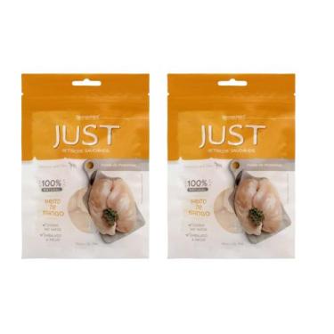 Imagem de Kit Petisco Just Peito de Frango Cães Gatos 55g 2 unidades - GERMANHAR