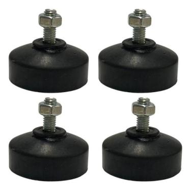 Imagem de 04 Pçs Amortecedor Pé Nivelador Sapata Borracha M06 - ITANOVA