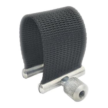 Imagem de harayaa Abraçadeira para saxofone, prendedor reutilizável de fácil ajuste, preta, acessório para boquilha de saxofone para iniciantes, Comprimento 7 Cm