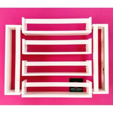 Imagem de Combo 6 prateleiras Revisteiro Quarto de Criança Estantes organizadora