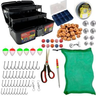 Imagem de Kit De Pesca Básico Pescaria Completa Maleta E Itens Barato - Arqplast