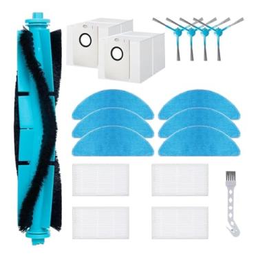 Imagem de Kit de substituição com escova lateral principal, filtro HEPA, pano de limpeza e sacos de pó, compatível com Cecotec Conga 8290 Power Ultra Home Genesis / 7490 Immortal X-Treme.