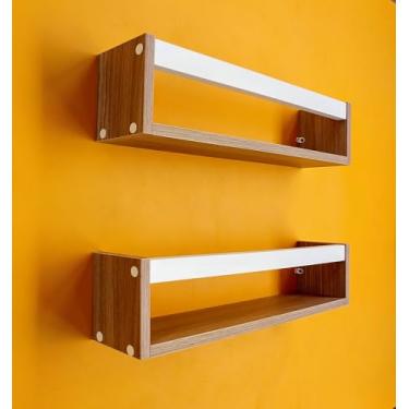 Imagem de Nichos Porta Livros Infantis Prateleira Organizadora de Bonecos Estante de Brinquedos Ripa Mdf Madeira 55 cm