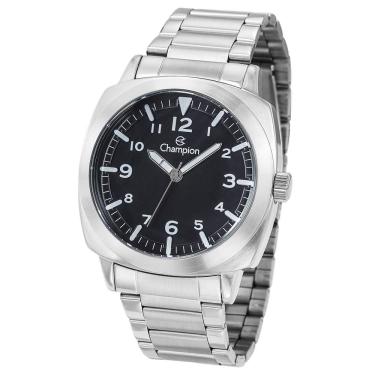 Imagem de Relógio Champion Masculino Ref: Ch30297t Retangular Prateado