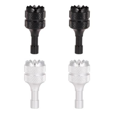Imagem de 4 unidades Balancim de polegar, removíveis Joysticks para drones bastões de controlador de drones substituição compatível com DJI Mini 3 Pro Drones DJI RC controlador inteligente (prata, preto)