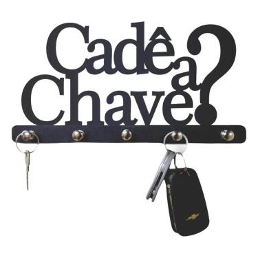 Imagem de Porta Chaves Cadê A Chave Parede Suporte Chaveiro Criativo