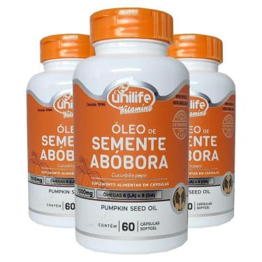 Imagem de Óleo de Semente de Abóbora 60 cápsulas Kit com 3-Unissex
