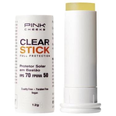 Imagem de Protetor Solar Transparente FPS70 Pink Cheeks  Clear Stick
