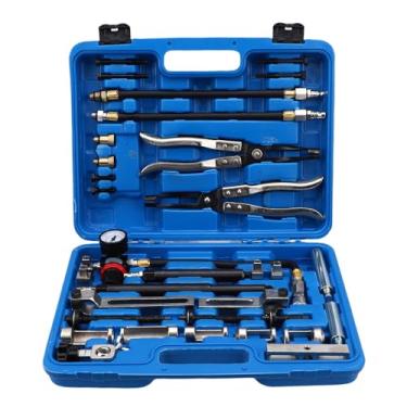 Imagem de Luocute Compressor de Mola de Válvula, Kit de Ferramentas de Remoção de Mola de Válvula de Aço de Liga de Alta Dureza Com Conectores 10 12 14 M 18, para Carro Motocicleta ATV