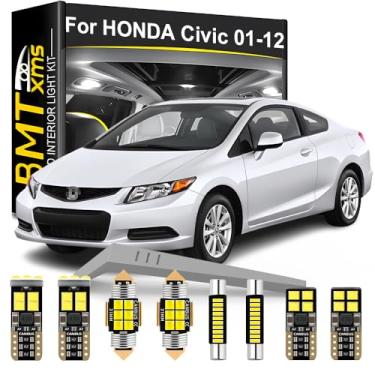 Imagem de Kit de luz interior LED de substituição para HONDA Civic 3D 4D Sedan Coupe Hatch 2001 2002 2003 2004 2005 2006 2007 2008 2009 2010 2011 2012