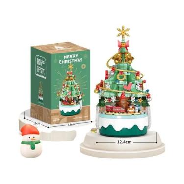 Imagem de Mini Árvore De Natal Para Adultos Caixa De Música Do Papai Noel Modelo