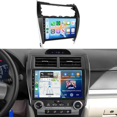 Imagem de Toyota Camry 2012-2014 estéreo de carro com processador Snapdragon 8 Core 4 GB + 64 GB Android 13 rádio 10,1 polegadas 1280 * 720 IPS tela sensível ao toque Carplay/Android Auto GPS WiFi FM/RDS SWC