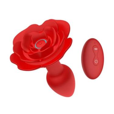 Imagem de Plug Anal Silicone 10 Modos Vibração Rotação 360 11,1 X 7,4 Cm Controle Remoto Brinquedo Erótico PL182