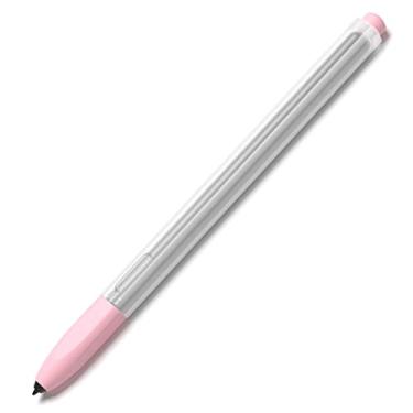 Imagem de Joosko Compatível com Samsung Galaxy Tab S6 Lite S Pen, capa antiderrapante de silicone translúcido para Galaxy Tab S6 Lite S Pen (rosa)