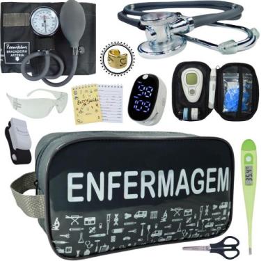 Imagem de Kit Enfermagem Aparelho Pressão Esteto Frete Grátis Promocao - Love Sa