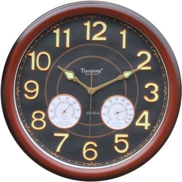 Imagem de Relógio De Parede Decorativo Tiansheng® 46cm Preto 1