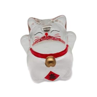 Imagem de menolana Cofrinho Gato da Sorte em Formato de Porquinho, Escultura Criativa de Animal, Cofrinho Fofo em Formato de Gato para Sala de Estar, Armário ou