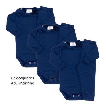 Imagem de Kit 3 Conjunto Bebê Infantil Térmico Segunda Pele Body Calça - Pettena