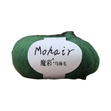 Imagem de Fio De Mohair Macio 25g 160m Para Tricô Manual E Crochê, Lã Para DIY, 