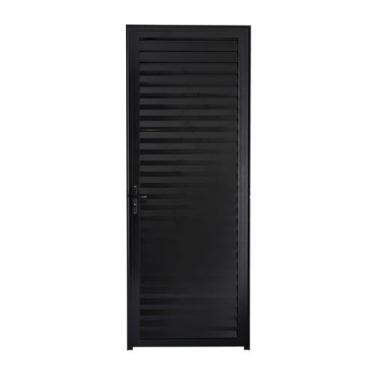 Imagem de Porta palheta preta esquerda 2,10 x 0,70 - ALFA ESQUADRIAS