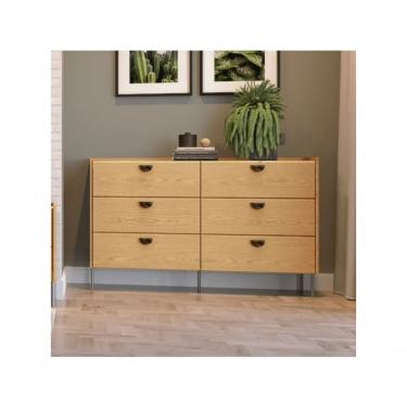 Imagem de Cômoda Itália 6g Carvalho Mel/bp Reali Carvalho