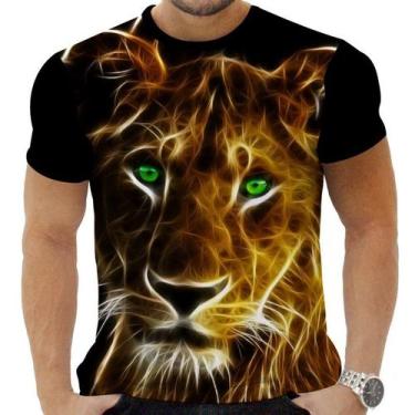 Imagem de Camiseta Camisa Personalizada Animal Felino Leão Selva 1 - OBDS, GG
