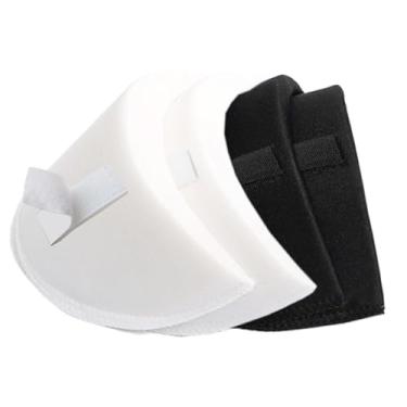 Imagem de SZMUHLNY 2 pares de ombreiras espessuras 2,0 cm 2,5 cm almofadas de ombro grandes para roupas femininas sem costura removível reutilizável respirável esponja almofadas de ombro para homens blazer