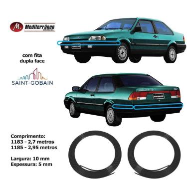 Imagem de Friso Parachoque Versailles 91/94 10Mm Dianteiro Traseiro