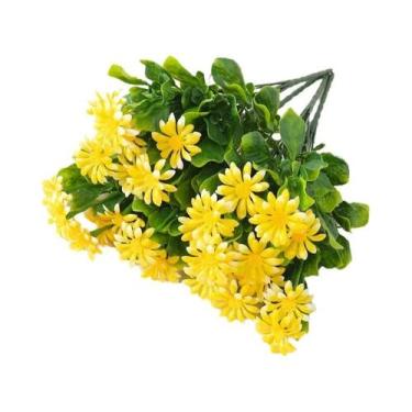 Imagem de Buquê De Flores Artificiais Margaridas De 33cm Plantas Falsas Para Dec