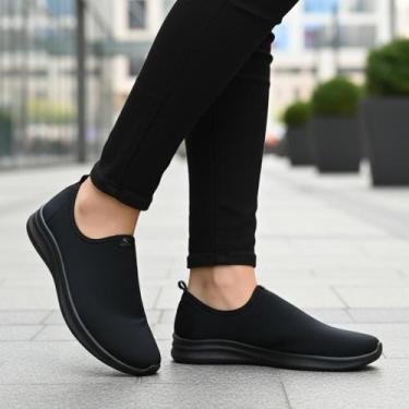 Imagem de Kit Tênis Adulto Feminino e Masculino e Chinelo Ortopédico Massageador