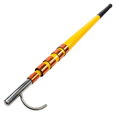 Imagem de Gancho telescópico de resgate de água, ferramenta multiuso de 10 metros de aço inoxidável e fibra de vidro, gancho de segurança para piscinas e situações de emergência