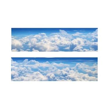 Imagem de Fita Adesiva Decorativa Clouds in the Sky Washi Tape 50mm X 2m Para Sc