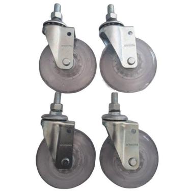 Imagem de Rodizio Para Carrinhos E Móveis Roda Gel Kit Glae 310 Gel