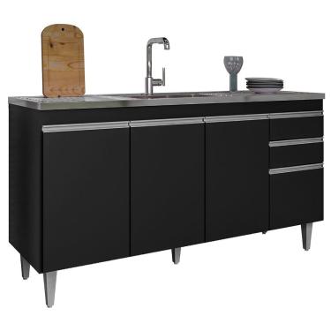 Imagem de Balcão de Pia para Cozinha 150 cm 4 Portas Lyan