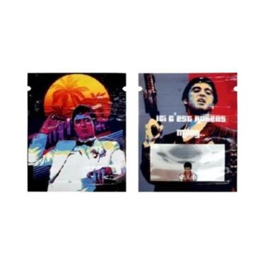 Imagem de 50 Sacos Ziplock Mylar Reutilizáveis 5x6cm, Impermeáveis E À Prova De 