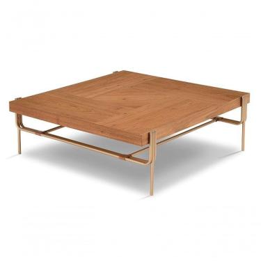 Imagem de Mesa De Centro Madeira 1,00 X 1,00 Pés Metal Inori