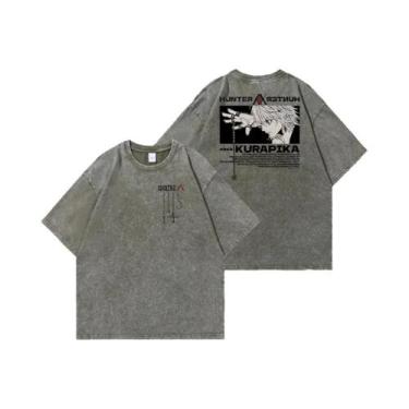 Imagem de Camiseta Unissex Vintage Hunter X Hunter Com Estampa Gráfica Ácida Em 
